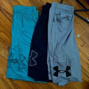 BUNDLE 3 PAIR, S UNDERARMOUR SHORTS